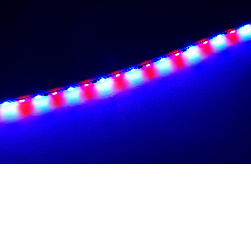 20cm LED Strip rot - blau, b=1,6mm, 195 LEDs/m Muster 019