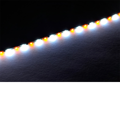 20cm LED Strip weiß - orange, b=1,6mm, 195 LEDs/m Muster 013