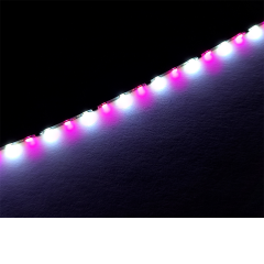 20cm LED Strip weiß - pink, b=1,6mm, 195 LEDs/m Muster 012