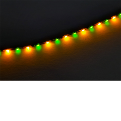 20cm LED Strip gelb - grün, b=1,6mm, 195 LEDs/m Muster 021